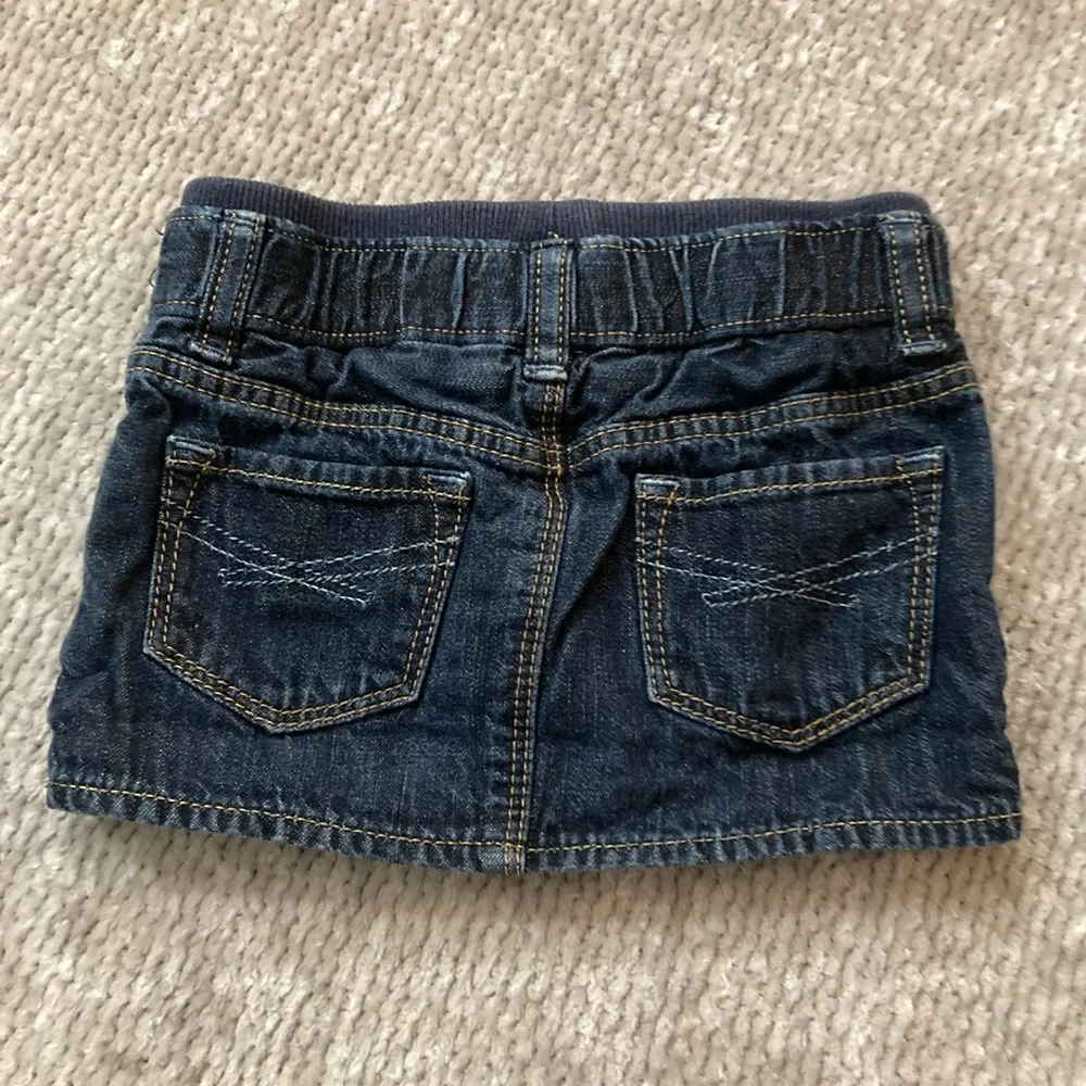 GAP Baby Denim‎ Skirt With Attached Polka Dot Bloomers 6–12 Months